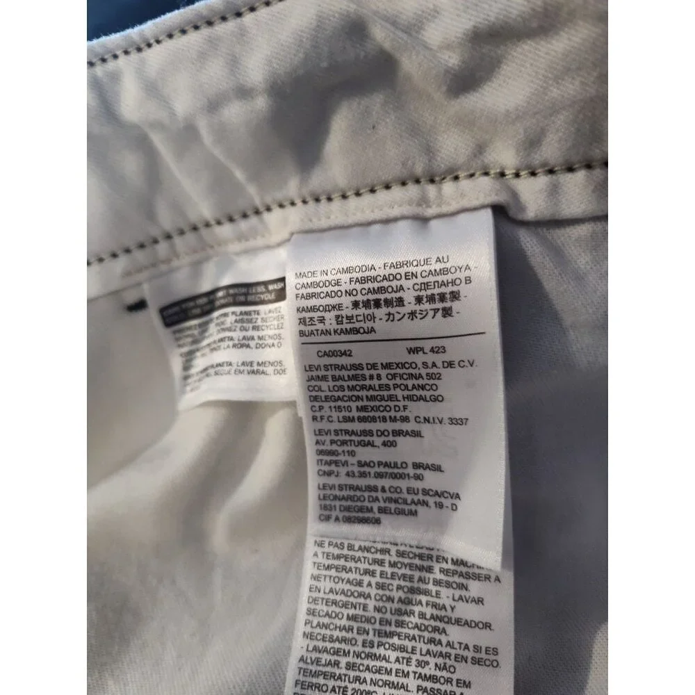 Levis Strauss Men Shorts 40 Black‎ 100% Cotton Chino Casual Outdoor CW-3013